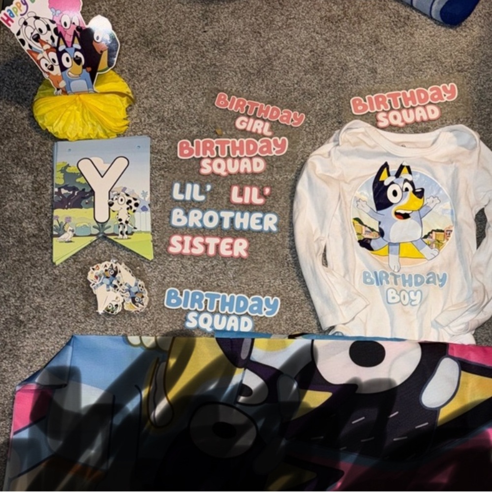 Bluey Decorations and Iron ons